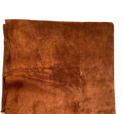 Brown split leather SL fur and leather