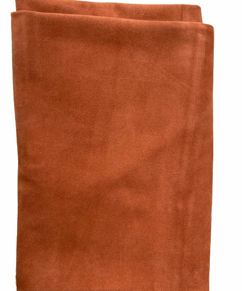 Cognac Suede Leather