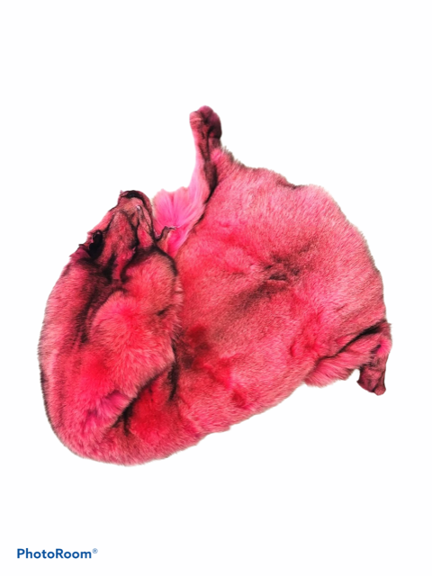 Bright Pink Dyed Blue Fox Fur - SL Fur & Leather