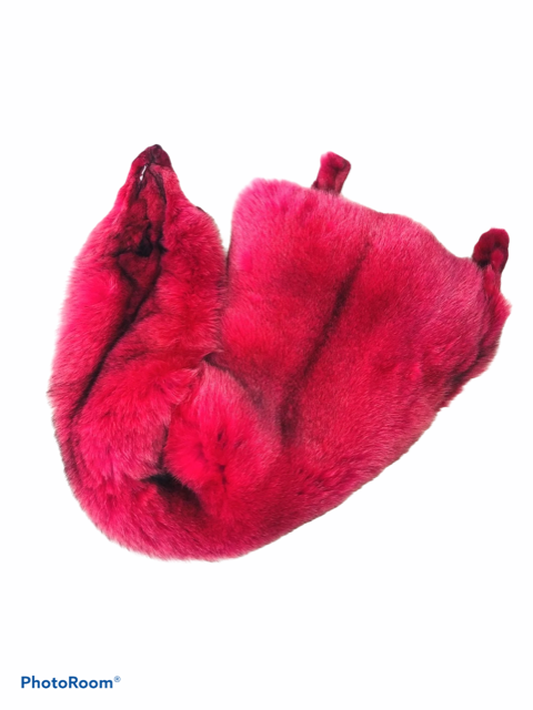 Fuchsia Dyed Blue Fox Fur - SL Fur & Leather