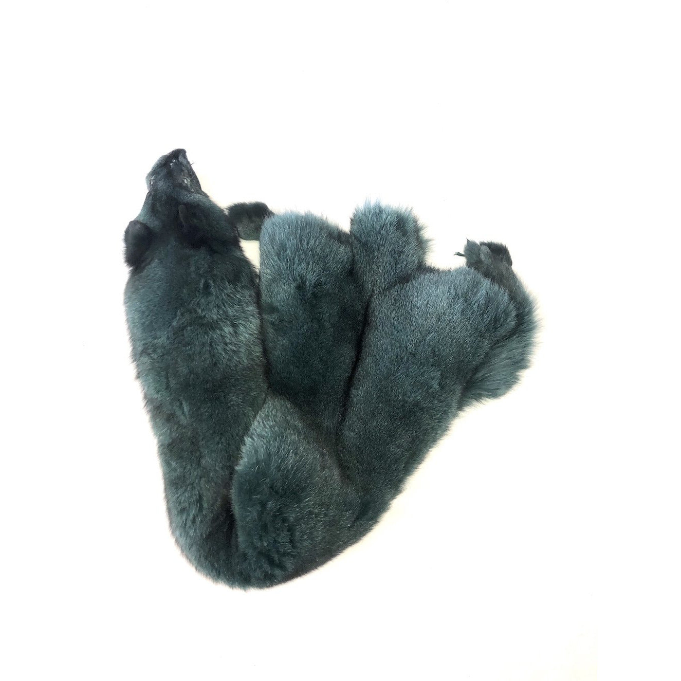 Hunter Green Dyed Blue Fox Fur - SL Fur & Leather