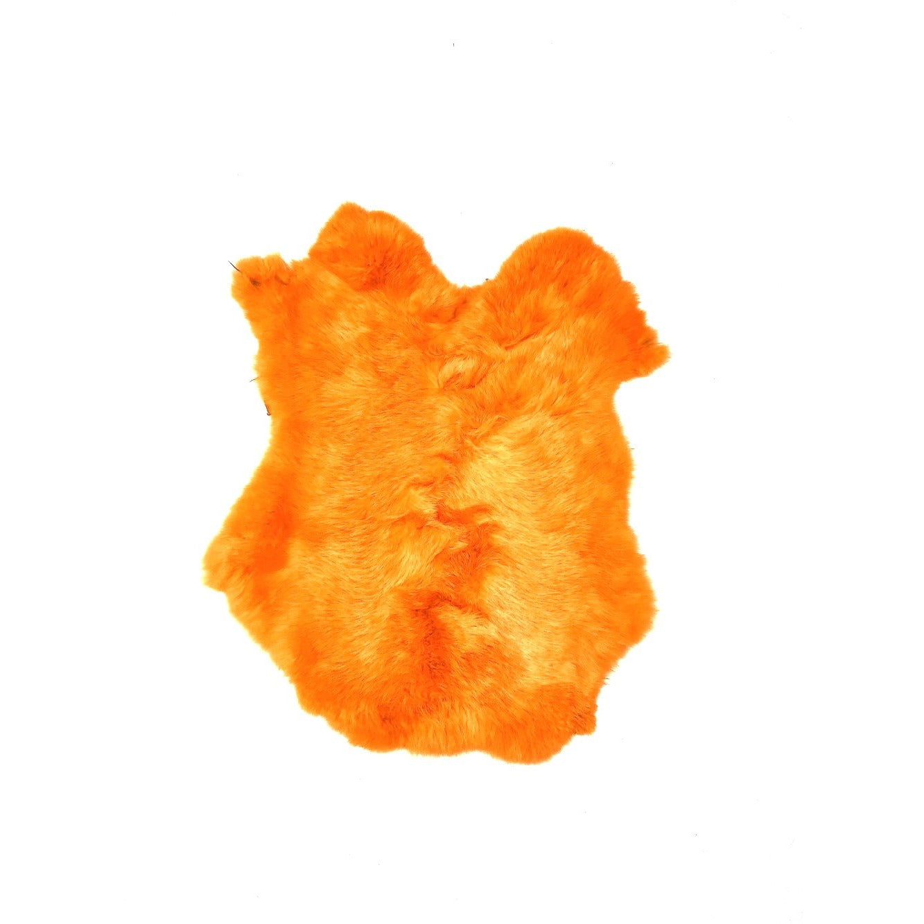 Orange Dyed Rabbit Fur - SL Fur & Leather