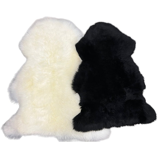 black and white sheepskin rugs - SL Fur and Leather