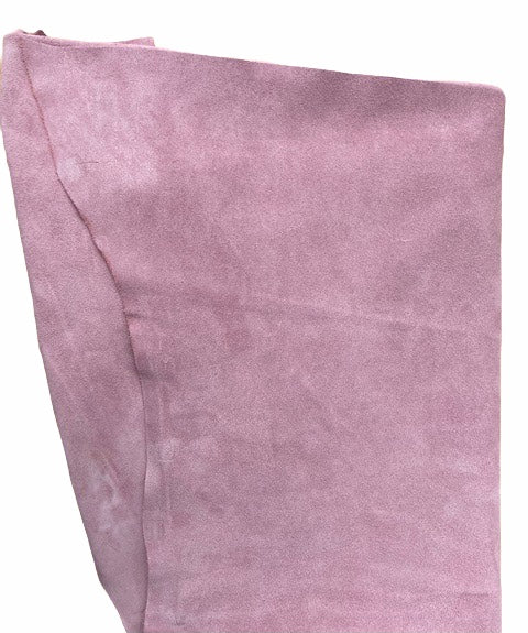 Pink split leather SL fur and leather