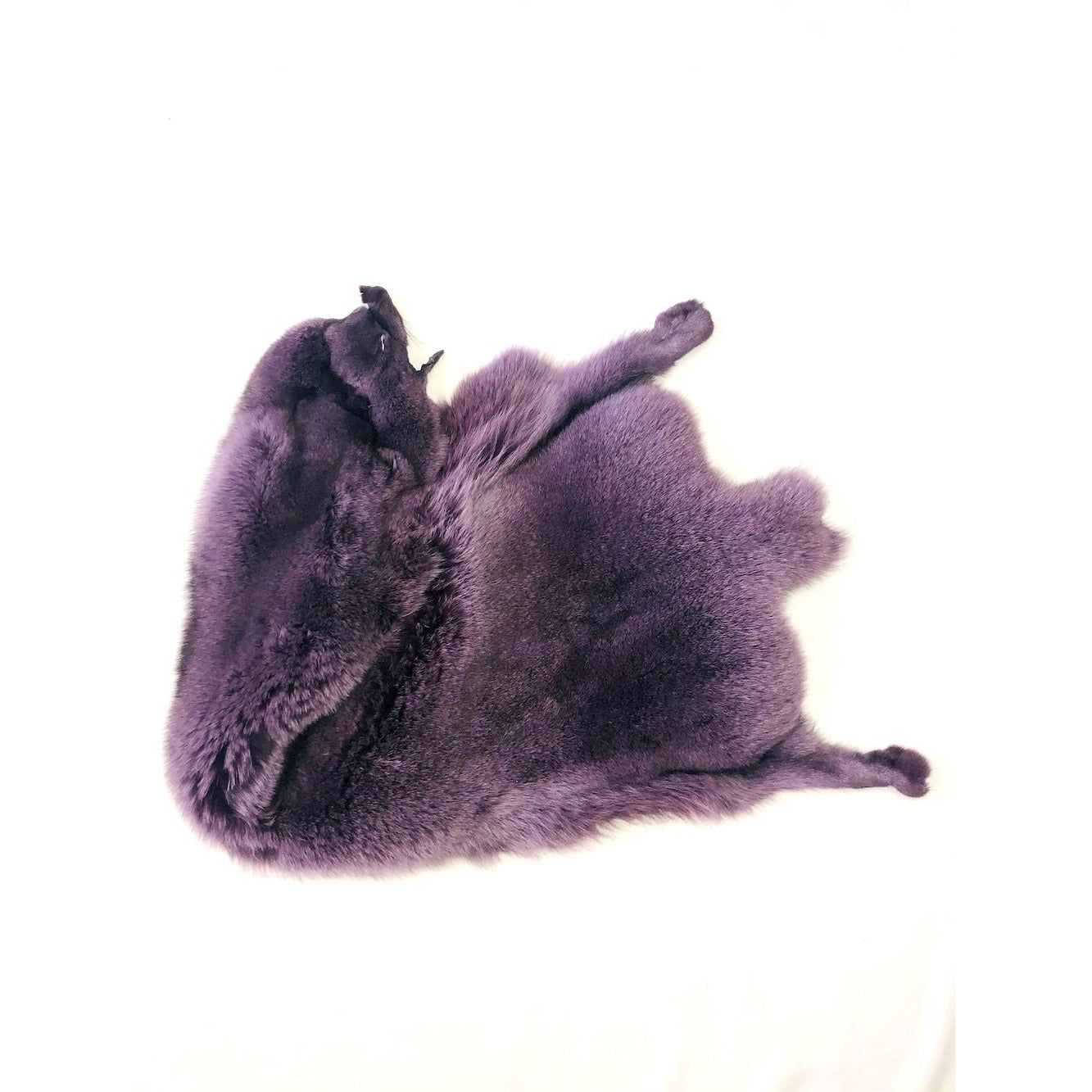 Plum Dyed Blue Fox Fur - SL Fur & Leather
