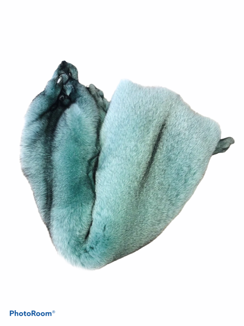 Turquoise Dyed Blue Fox Fur - SL Fur & Leather