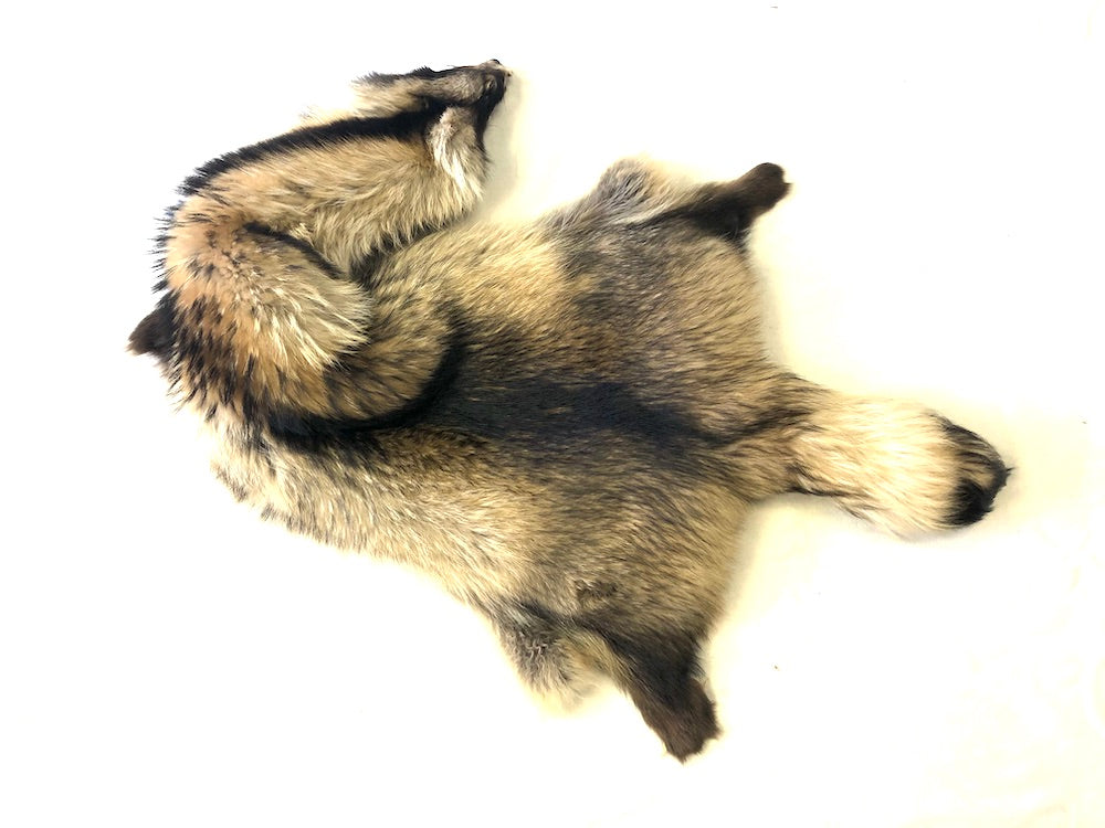 Canada finland raccoon mufflr／品番Ａ／GAKE❣️ Finnish Raccoon Fur Pelt - SL Fur & Leather
