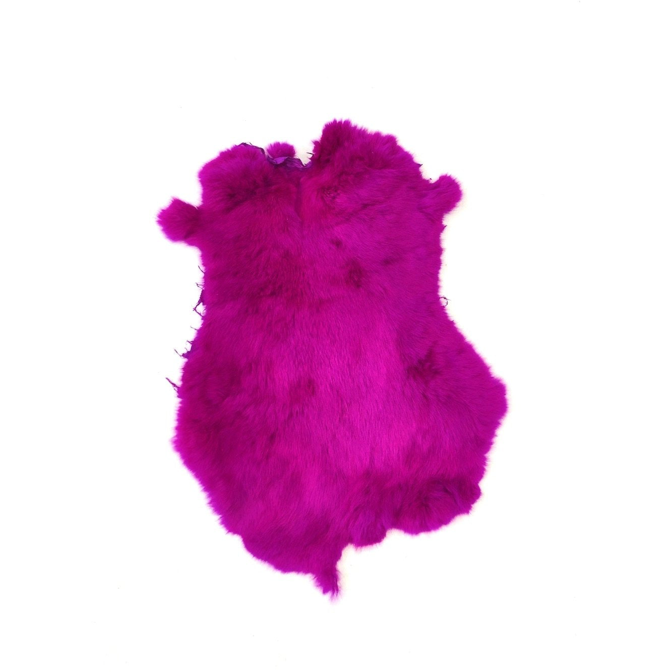 Fuchsia Dyed Rabbit Fur - SL Fur & Leather