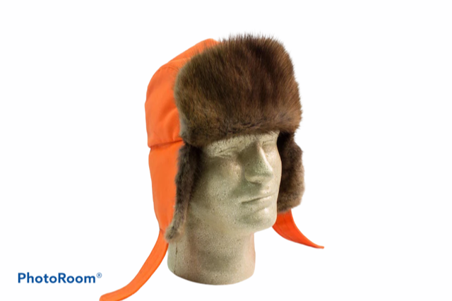 Hunter orange trapper hat sales