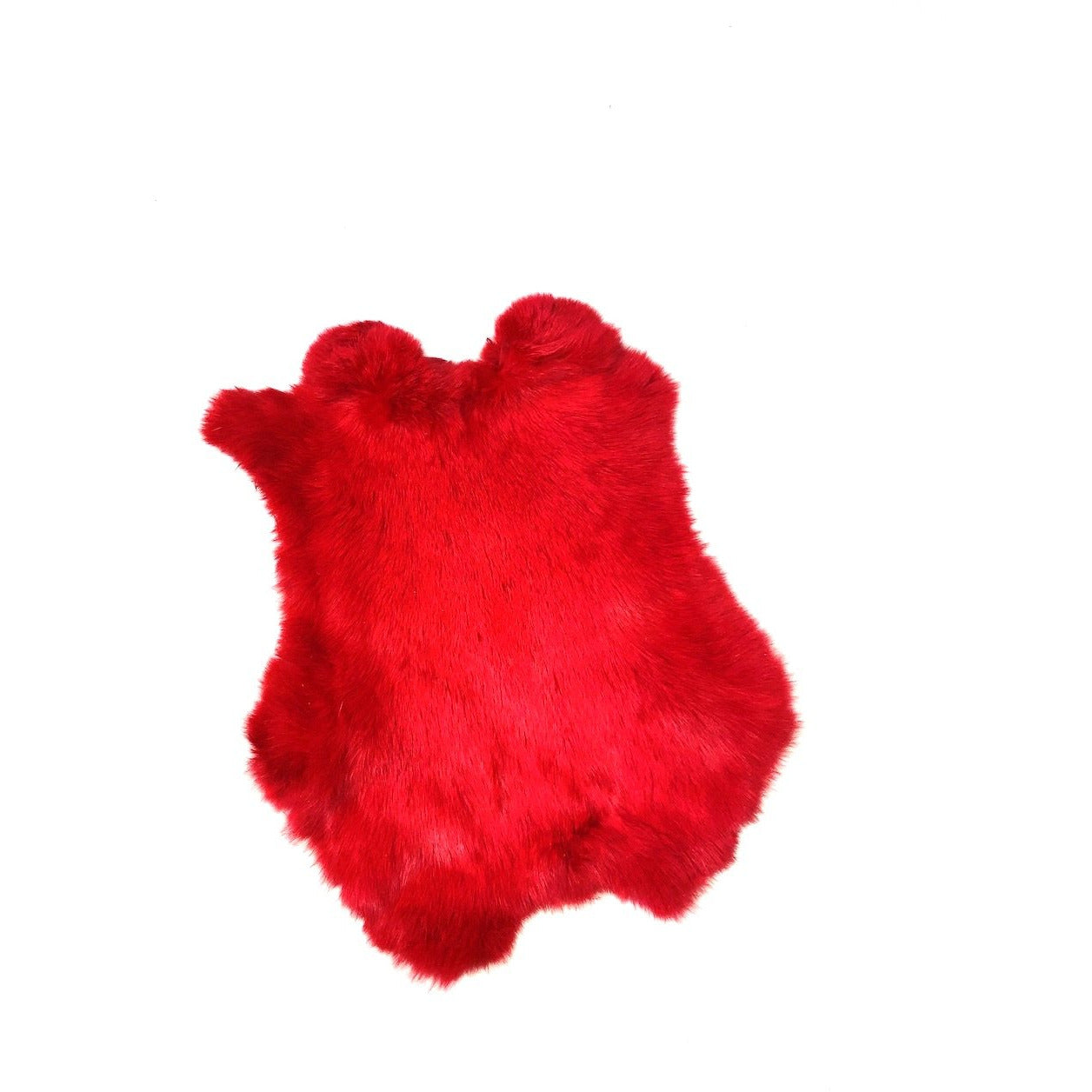 Red Dyed Rabbit Fur - SL Fur & Leather